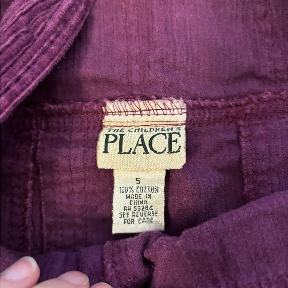 The Children’s Place vintage y2k purple corduroy overall dress - Picture 4 of 4